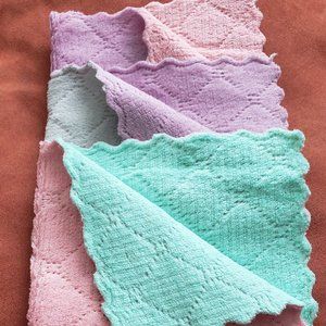 Set of 4- each 3pc Random Color Dishcloth and Kitchen Towels set